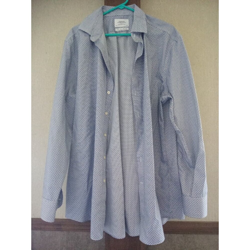 Men's Dress Shirt Charles Trywhitt Jermyn Street London Long Sleeve XL 18/37 & 4